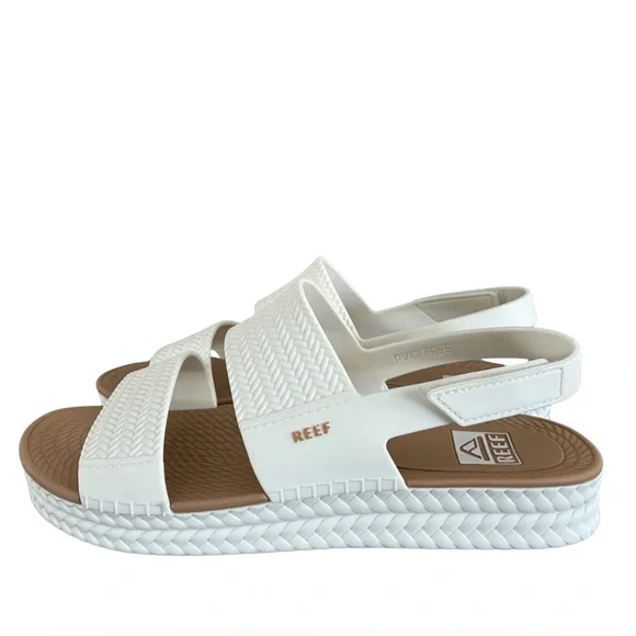 Reef Water Vista Sandals White/Tan Size 9 - Picture 3 of 11